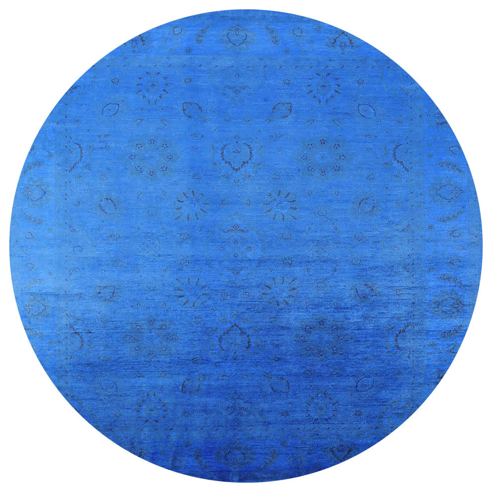 Ahgly Company Indoor Round Mid-Century Modern Area Rugs, 4' Round