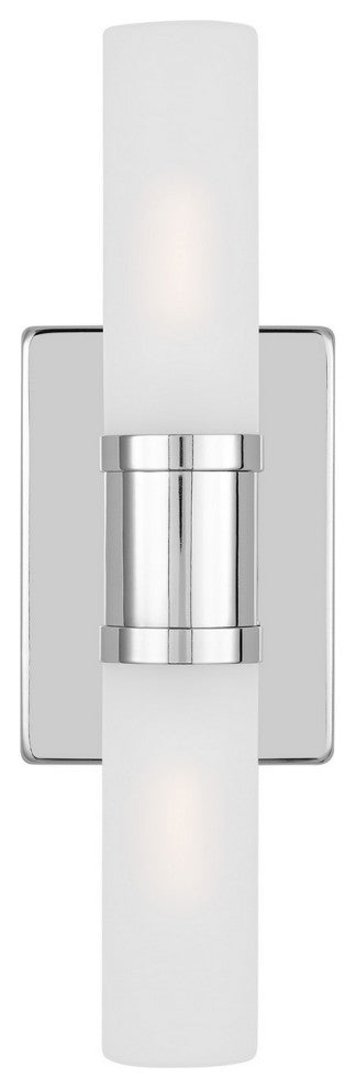 Keaton 2-Light Bath Vanity, Chrome