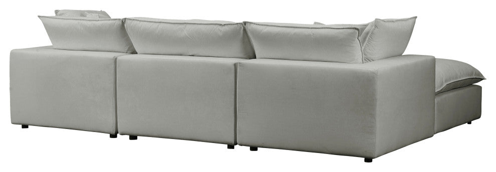 Cali Modular 4 Piece Sectional, Slate