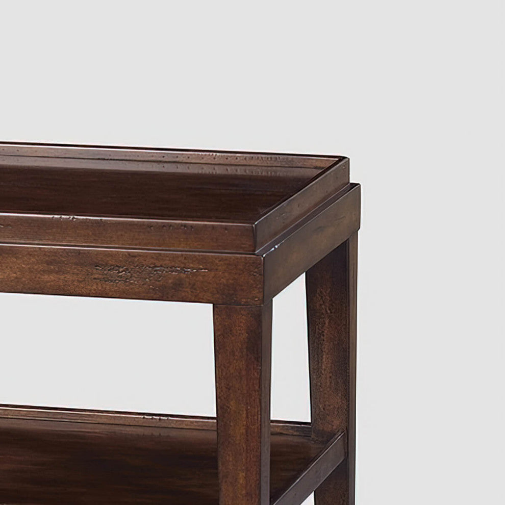 Classic Three-tier Side Table Rustic