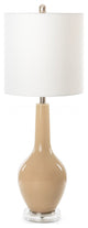 Set of 2 Beige Modern Acrylic Table Lamps