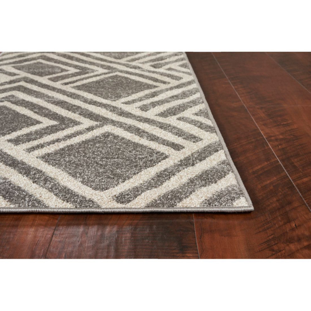 KAS Lucia 2764 Gray Modeme Area Rug, 5'3"x7'7"