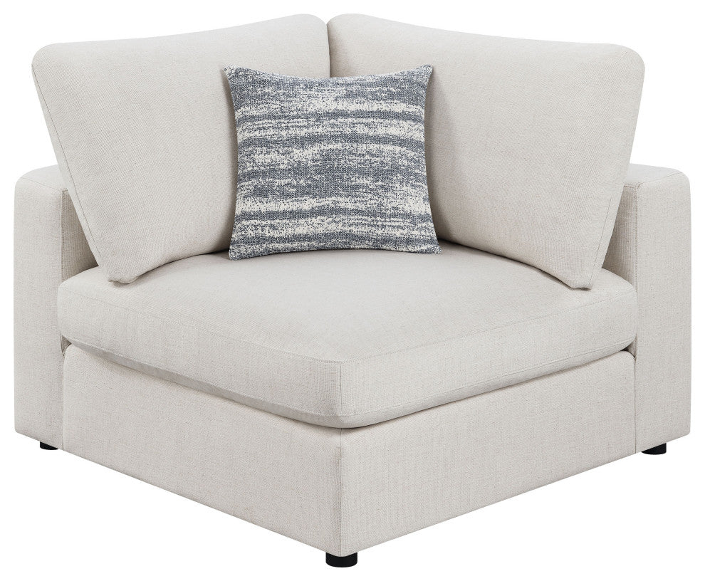 Serene 4-piece Upholstered Modular Sectional Sofa Beige