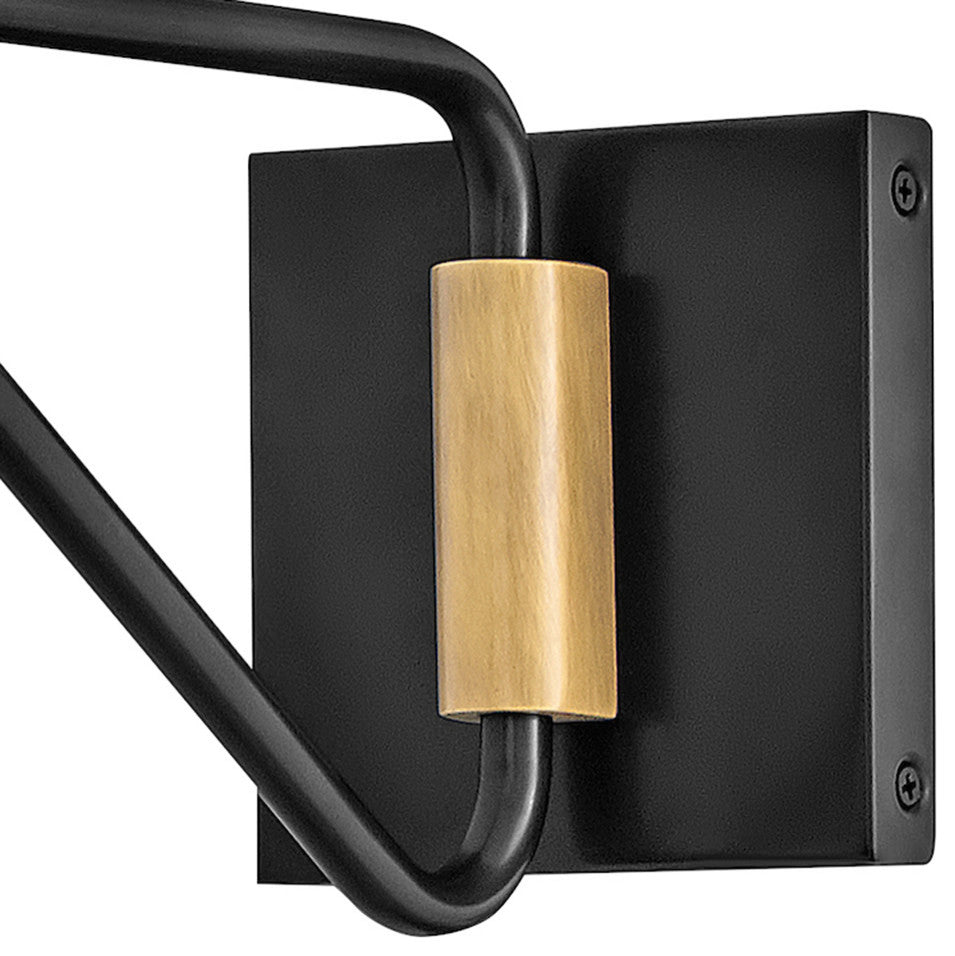 Hinkley Brewster Medium Wall Mount Barn Light, Black Oxide