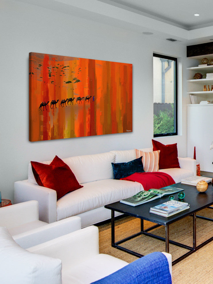 "Bir Anzarene" Print on Canvas, 45"x30"