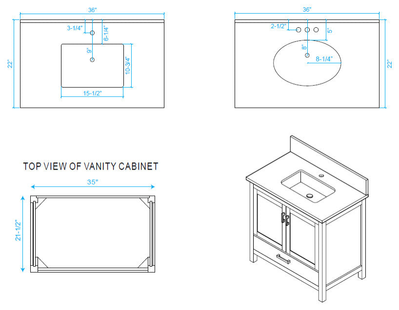 Wyndham WCS141436SWHCMUNOM24 White Bath Vanity with Carrera Marble Top