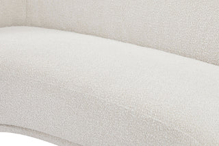 Hyde Boucle Fabric Upholstered, Cream, Sofa
