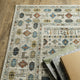 Vander Tribal Border Ivory/Multi Indoor Area Rug, Ivory, 7'10"x10'