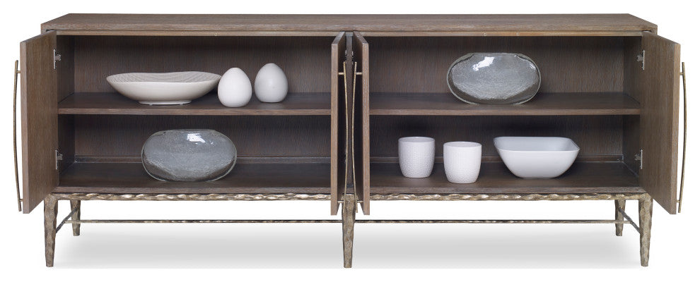 Ambella Home Collection Chiseled Buffet, Driftwood