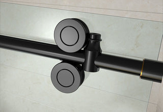 Langham 48"x36"x77.5" Completely Frameless Sliding Shower Door, ORB, Left Base