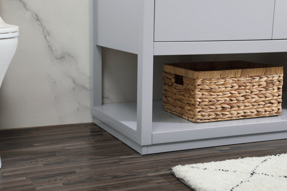 Louie 60" Single Bathroom Vanity, Gray