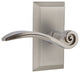 Studio Plate With Swan Lever, Satin Nickel, Privacy, Right-Handed