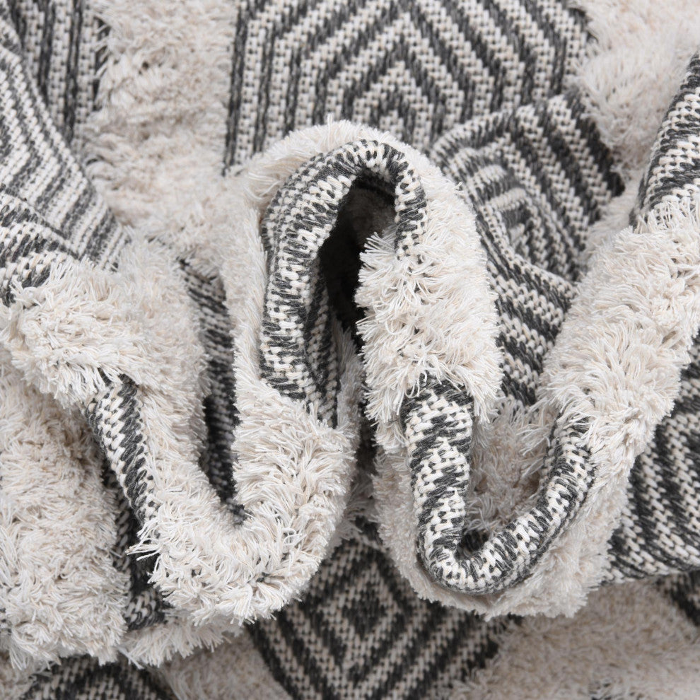 Unique Loom Sabrina Soto Casa Havana Area Rug, Anthracite Gray, 4' 5 X 6' 0 Rectangular