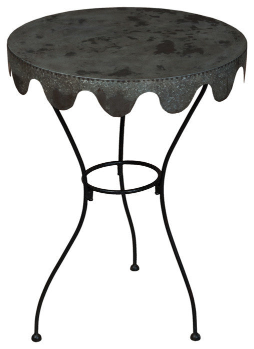 Metal Wine Country Side Table