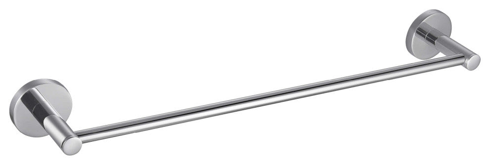 Circular Bathroom 18" Towel Bar, Chrome