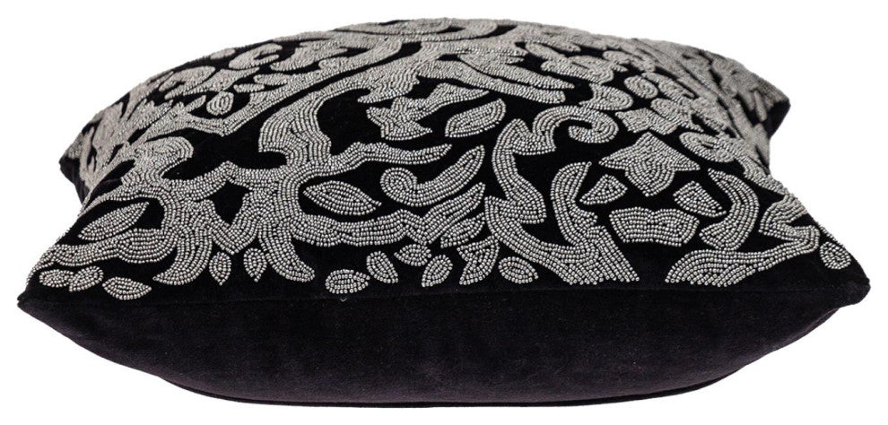 Parkland Collection Carmela Black Throw Pillow