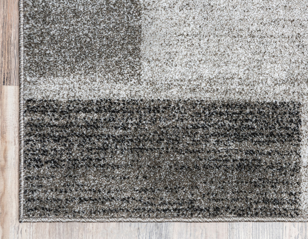 Rug Unique Loom Del Mar Light Gray Rectangular 5' 0 x 8' 0