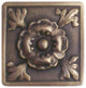 Poppy Knob, Antique-Style Brass