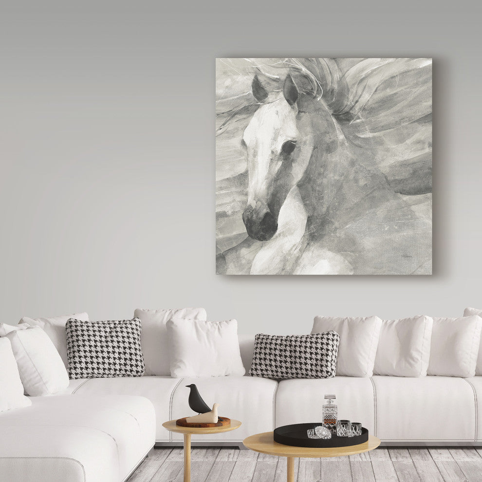 "Poseidon Neutral Crop" by Albena Hristova, Canvas Art, 18"x18"