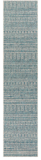 Surya Eagean EAG-2307 12'x15' Rug, Aqua/Black/White/Light Gray