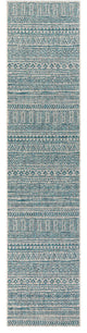 Surya Eagean EAG-2307 12'x15' Rug, Aqua/Black/White/Light Gray