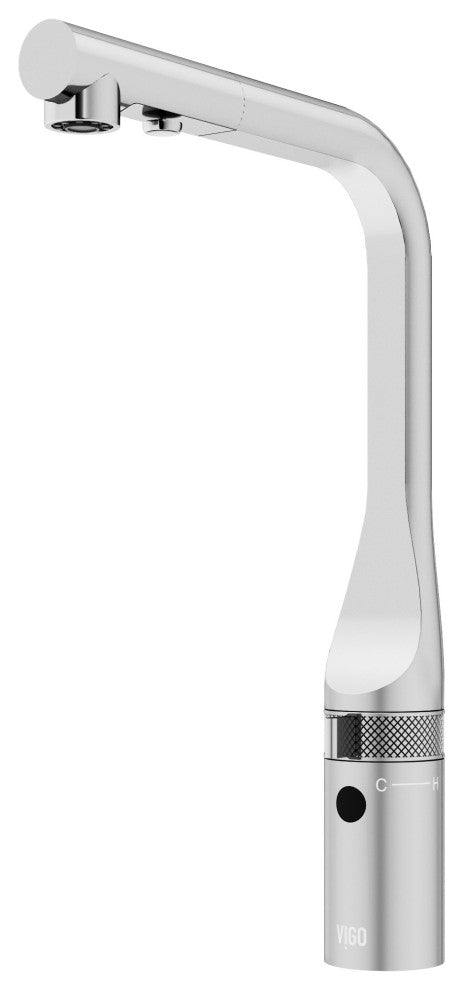 VIGO Jewel 15" H Touchless Pull-Out Sprayer Kitchen Faucet, Chrome