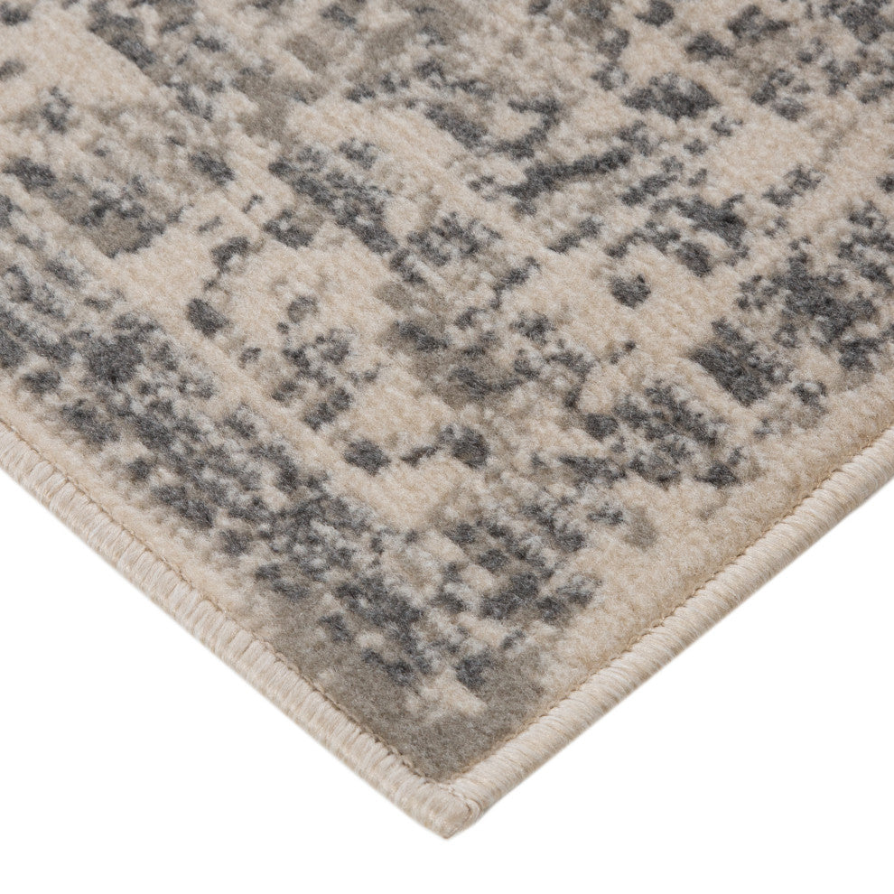 Alpine Dale Runner, Gray, 2'7" x 10', Medallion