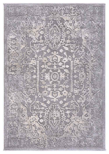 Surya Tibetan TBT-2300 2'7"x7'7" Rug, Ivory/Khaki/Medium Gray