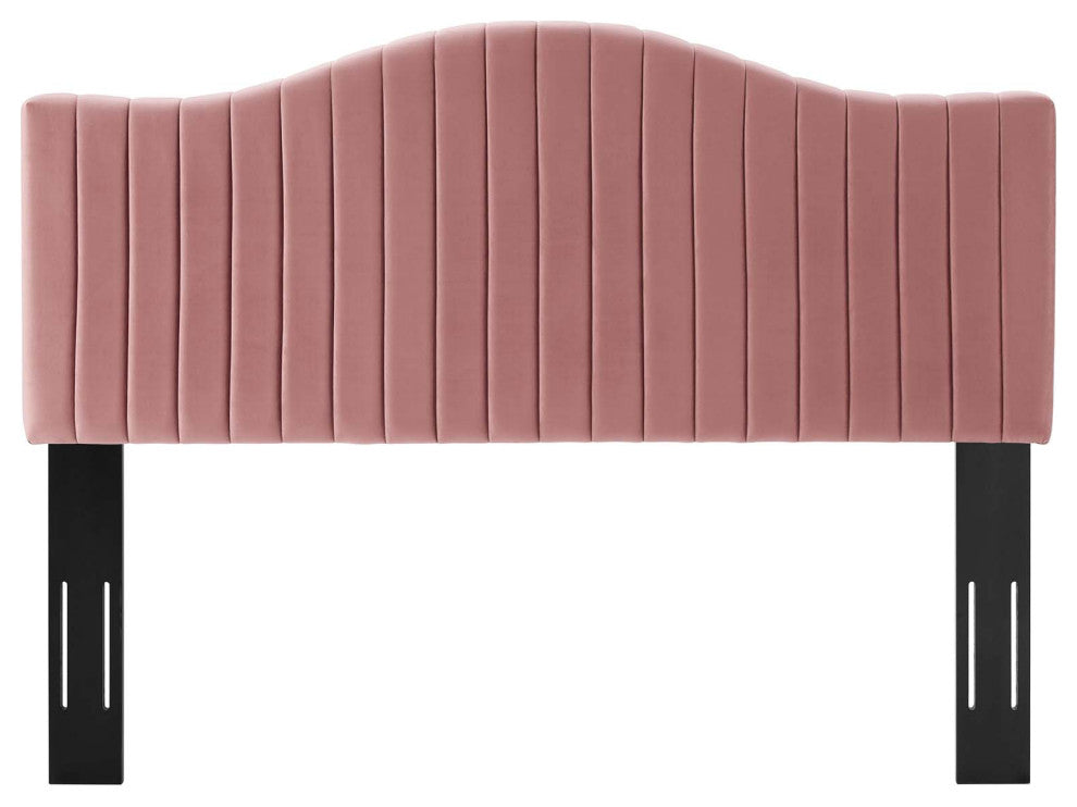 Tufted Headboard, Twin Size, Velvet, Pink, Modern Contemporary, Bedroom Master