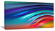 Beautiful Fractal Rainbow Waves, Floral Canvas Art Print, 40x20