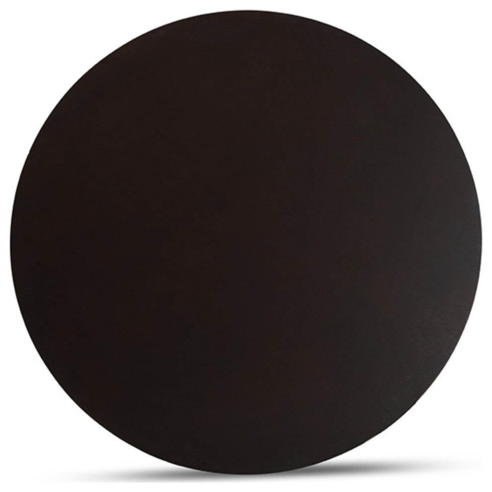 Kenji Modern Dark Brown Finished 35, Inch, Wide Round Wood Dining Table