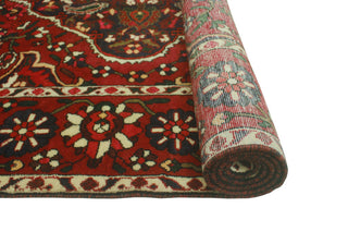 Fine Vintage Distressed Payden Red/Navy Rug, 6'8 x 9'6