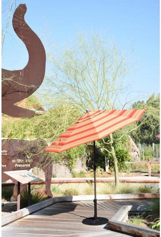 9' Casa Series Patio Umbrella With Sunbrella 1A Seville Seaside Fabric