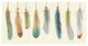 "Feather Tales VIII" Digital Paper Print by Daphne Brissonnet, 62"x32"