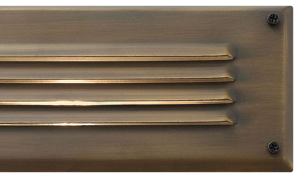Hinkley Hardy Island Louvered Led Brick Light, Matte Bronze