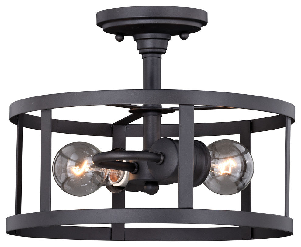 Akron 12" Semi-Flush Mount Oil Rubbed Bronze