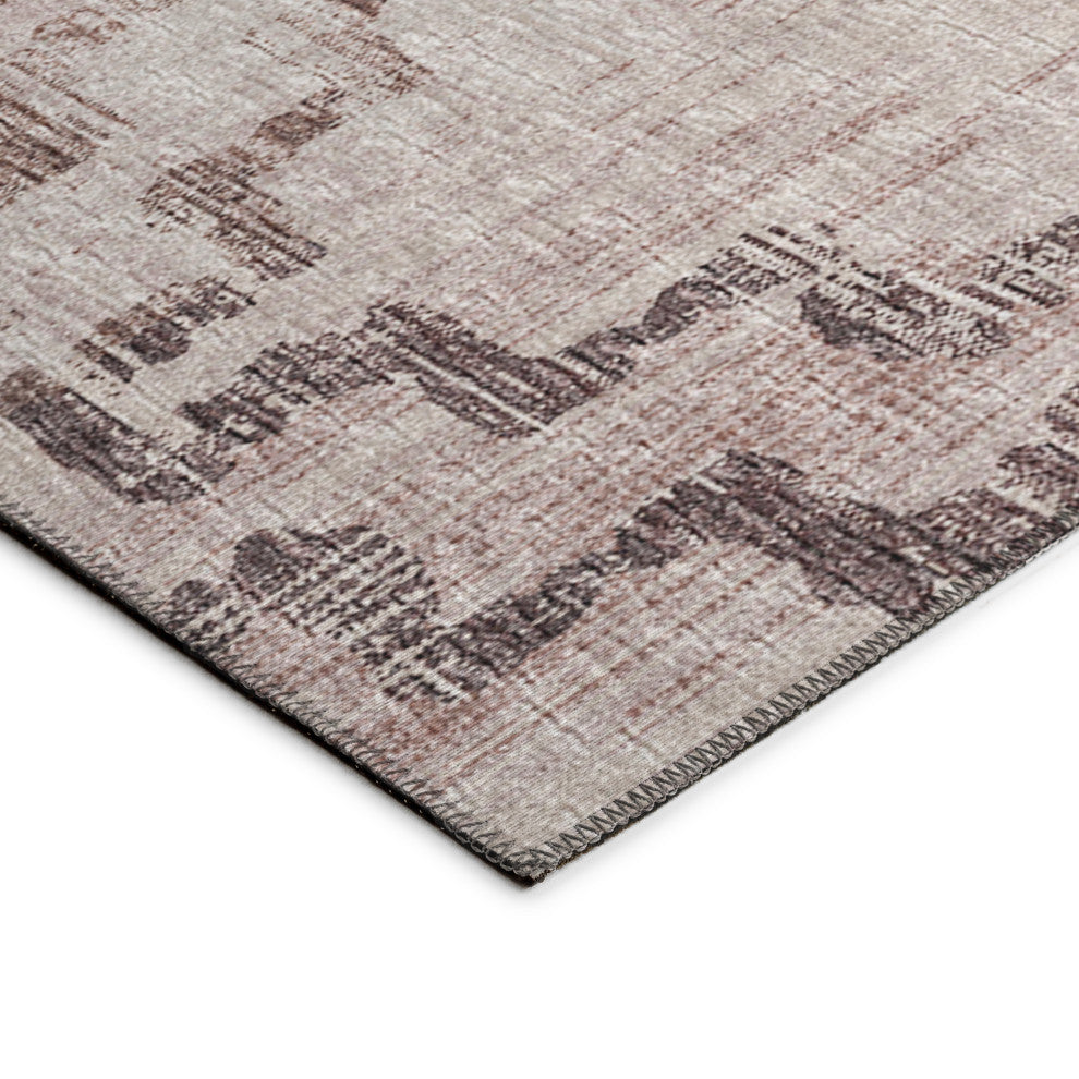 Indoor/Outdoor Sedona SN15 Walnut Machine Washable 2'3" x 7'6" Runner Rug