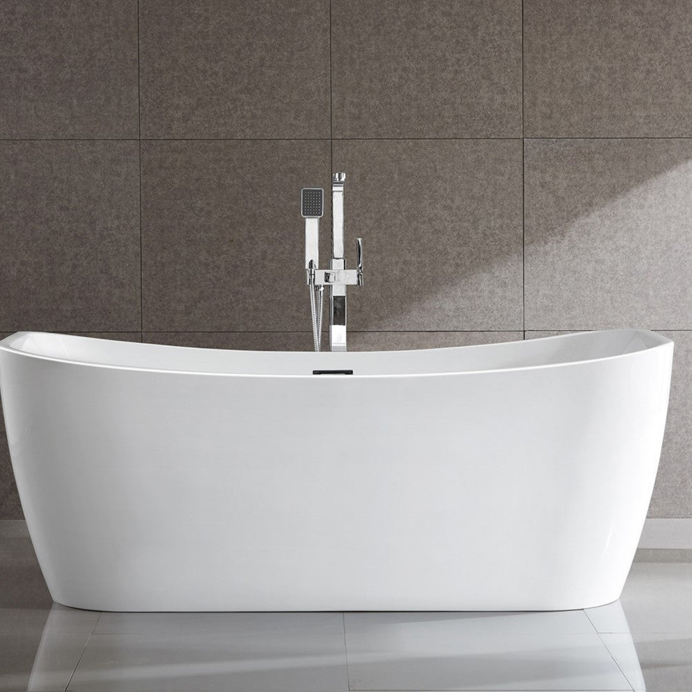 Arles 67" Freestanding Bathtub, White