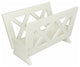 Contemporary Magazine Rack, White