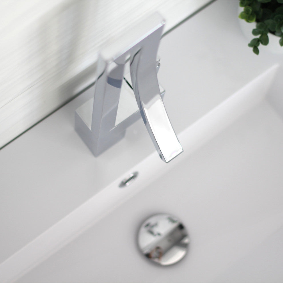 STYLISH Single Handle Vessel Sink Bathroom Faucet, Polished Chrome