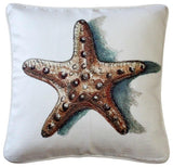 Tracy Upton Ponte Vedra Star Fish Throw Pillow, 20"x20"