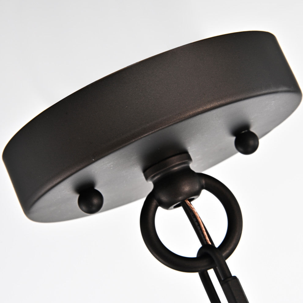 CHLOE Lighting Kenna Transitional 5-Light Rubbed Bronze Ceiling Pendant