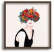 Viviana Gonzalez Woman In Flowers Watercolor 3 Recessed Framing Square