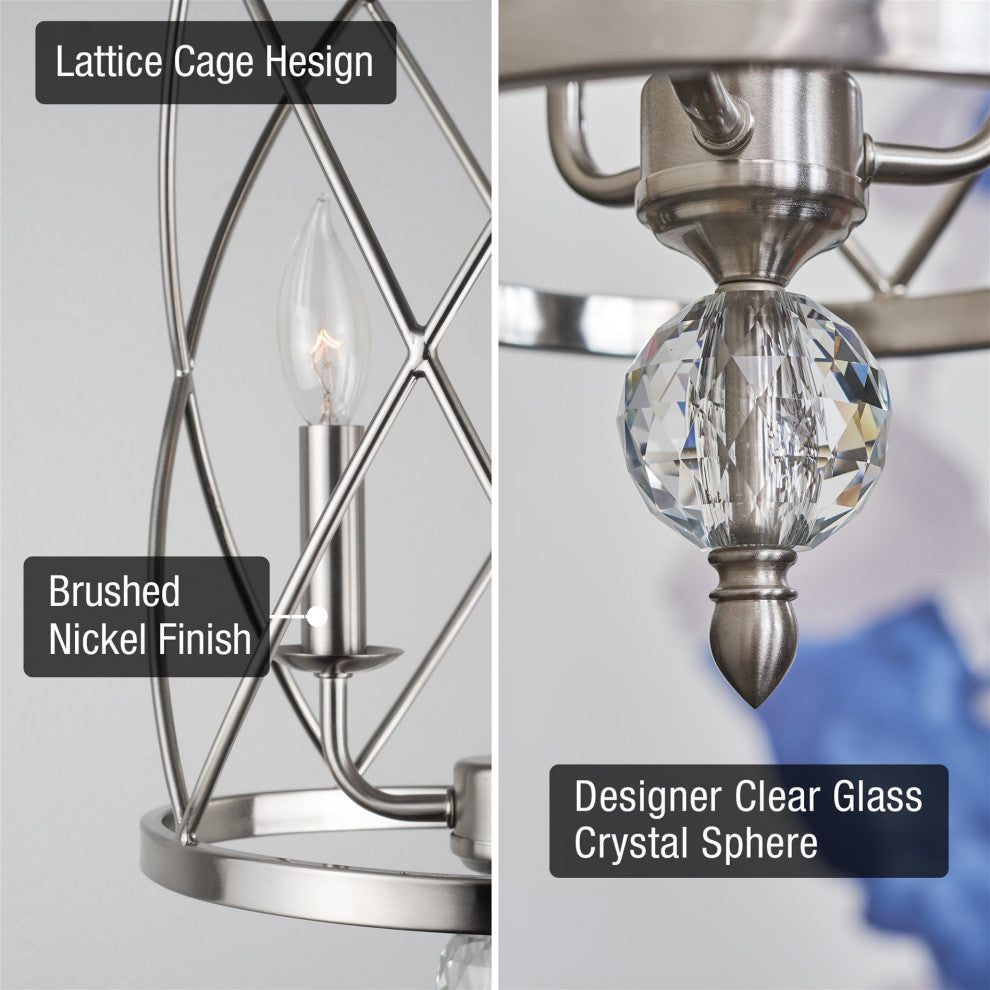 Kira Home Eleanor 27" Foyer Light Pendant Chandelier, Cylinder Metal Shade