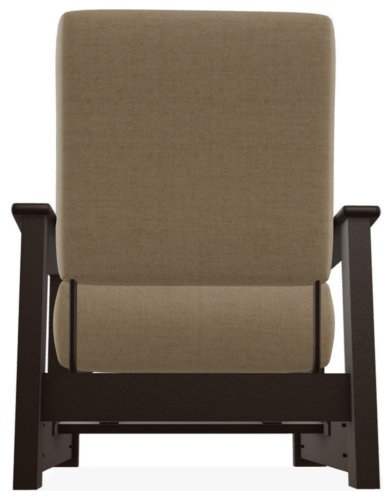 Leeward Deep Seat Outdoor Armchair with Hidden Motion, Wren/Kona