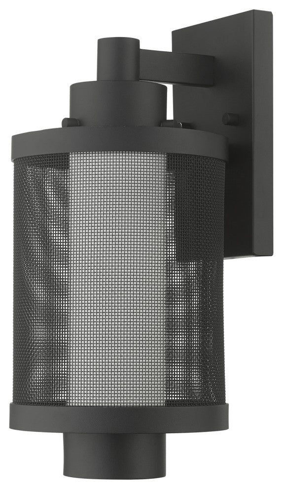Livex Lighting Nottingham 1 Light Textured Black Medium Outdoor Wall Lantern