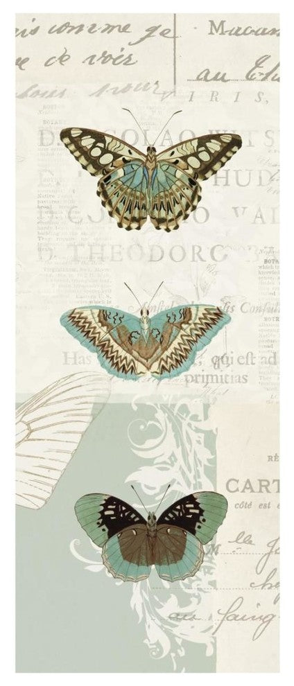 "En Bleu IX" Digital Paper Print by Katie Pertiet, 18"x42"