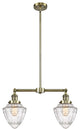 Innovations 209-AB-G664-7-LED 2 Light 24" Island Light, Antique Brass