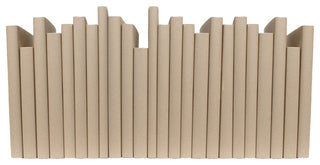 Decorative Books - Khaki Oversized Paper Wrapped - Tan Books By The Foot