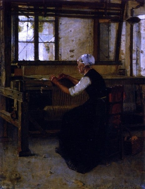 Walter Gay The Weaver, 21"x28" Wall Decal